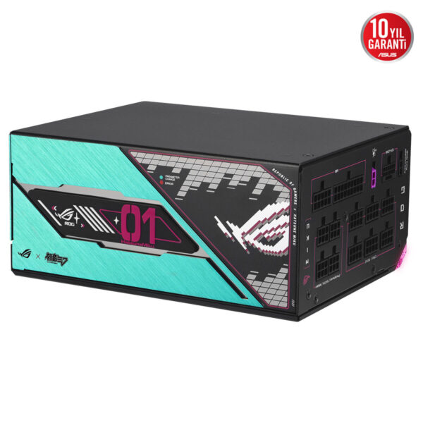 Asus Rog Thor 1200w Platinum Iii Hatsune Miku Edition Oled Ekran Argb 80+ Platinum Pcie 5.1 Full Modüler Atx 3.1 Güç Kaynağı 6