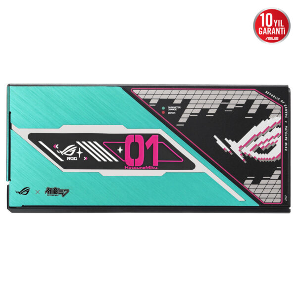 Asus Rog Thor 1200w Platinum Iii Hatsune Miku Edition Oled Ekran Argb 80+ Platinum Pcie 5.1 Full Modüler Atx 3.1 Güç Kaynağı 8