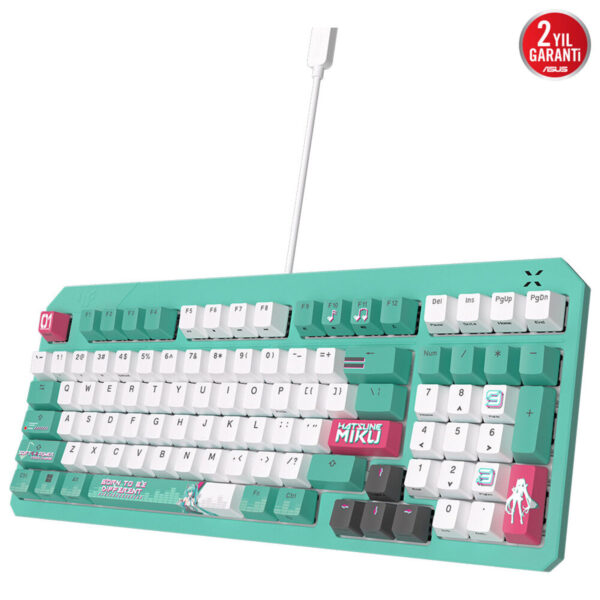 Asus Tuf Gaming K3 Gen Ii Hatsune Miku Edition Red Switch Rgb Türkçe Mekanik Gaming Klavye 4
