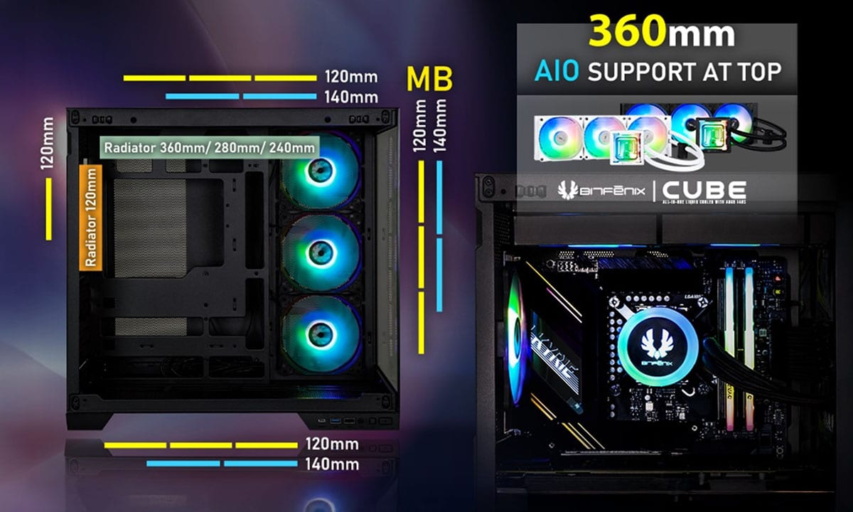 BitFenix MH100 Gaming Kasa H1