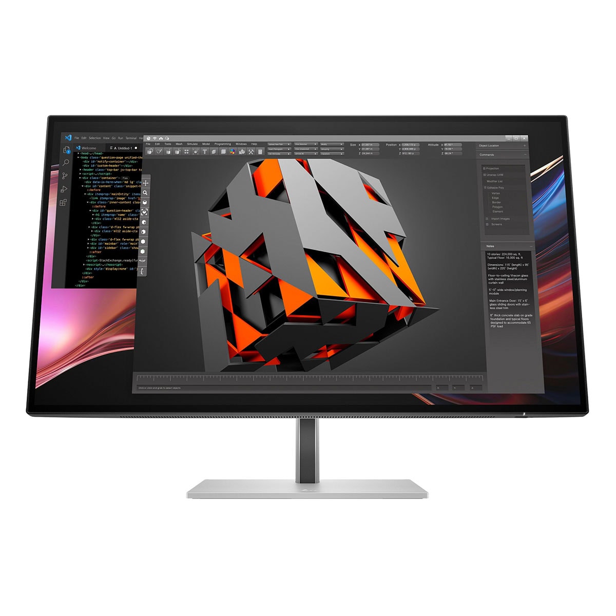 Hp Series 7 Pro 727pu 27 Inç 120hz 5ms 2k Qhd Freesync Premium Ips Black Pivot Monitör (8j9e6ut) 1