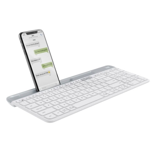 Logitech K580 Beyaz Ultra İnce Çoklu Cihaz Özellikli Türkçe Bluetooth Klavye (920 010625) 2
