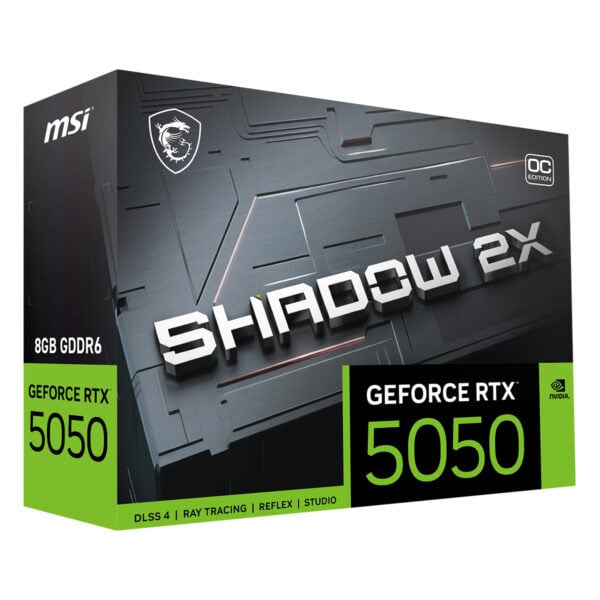 Msi Geforce Rtx 5050 8g Shadow 2x Oc 8gb Gddr6 128 Bit Dlss 4 Ekran Karti 10