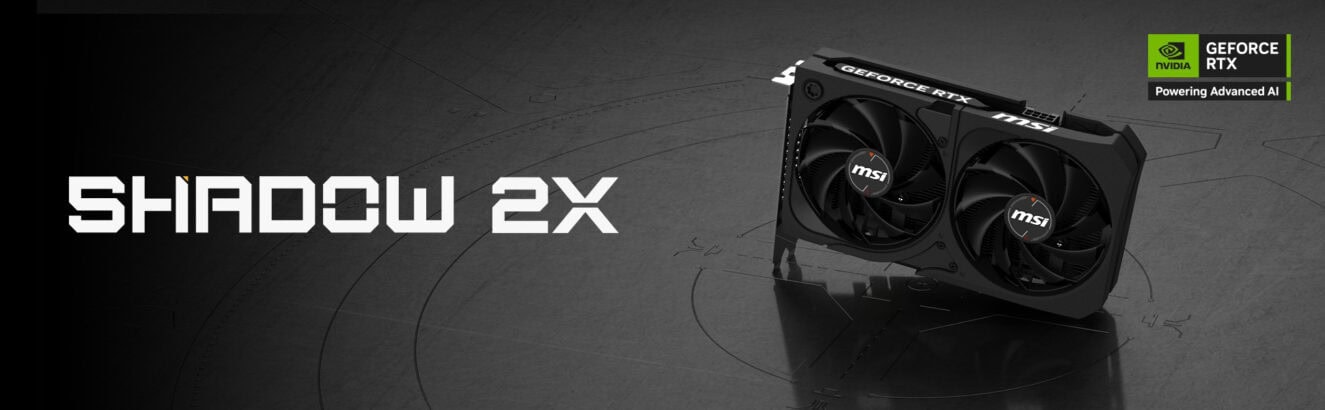 MSI GeForce RTX 5050 8G SHADOW 2X OC Ekran Kartı H1