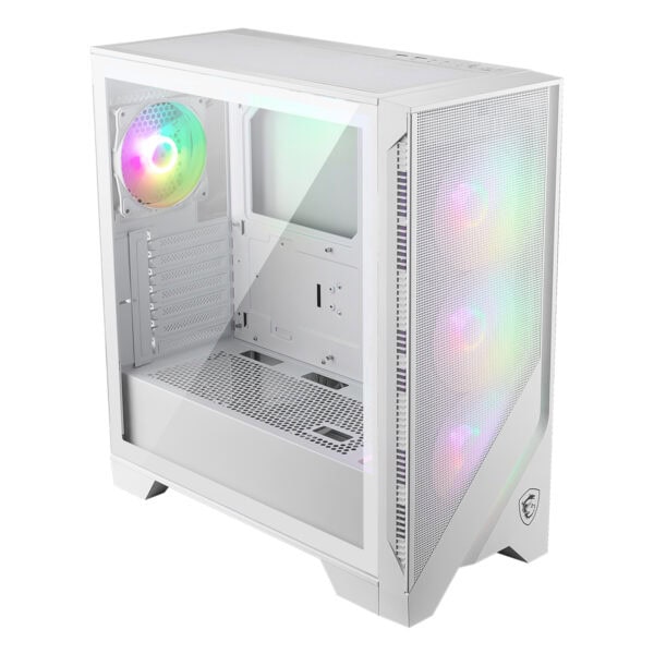 Msi Mag Forge 320r Airflow White 4x120mm Argb Fan Mesh Temperli Cam Usb 3 2 Mid Tower Atx Gaming Kasa 3