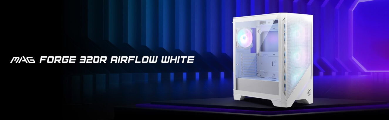 MSI MAG FORGE 320R AIRFLOW WHITE Gaming Kasa H1