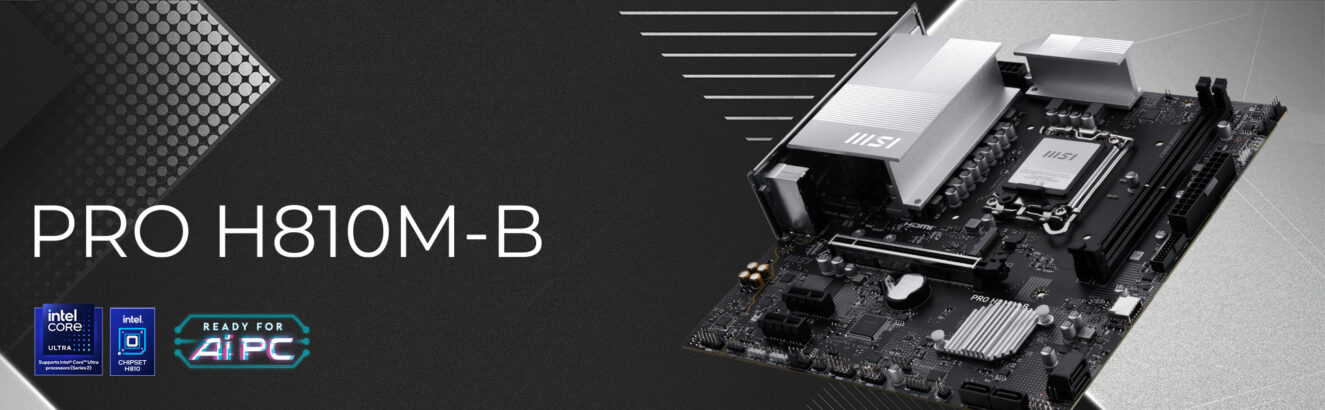 MSI PRO H810M-B 6400MHz (OC) Anakart H1