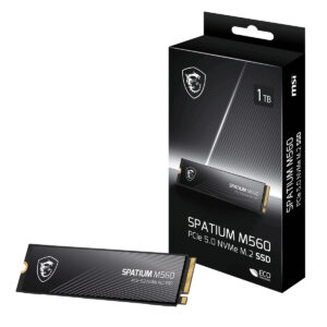 Msi Spatium M560 1tb Nvme Pcie Gen5 X4 Okuma 10200mb 8400mb Yazma M.2 Ssd 1
