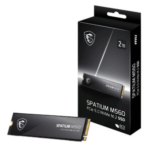 Msi Spatium M560 2tb Nvme Pcie Gen5 X4 Okuma 10300mb Yazma 8700mb M.2 Ssd 1