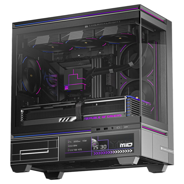 Thermalright Tl M10 Vision Black Argb Temperli Cam Mid Tower Matx Gaming Kasa 2 Yil Birebir Degisim Garantili T2