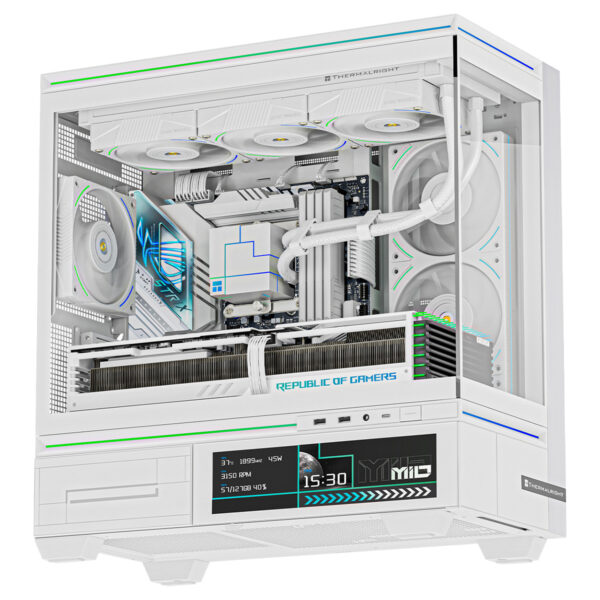Thermalright Tl M10 Vision White Argb Temperli Cam Mid Tower Matx Gaming Kasa 2 Yil Birebir Degisim Garantili T2