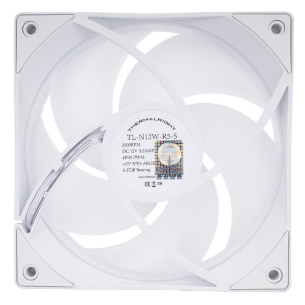 Thermalright Tl N12w R5 S Argb 120mm Beyaz Kasa Fani 2
