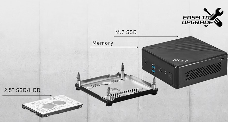 MSI CUBI 5 12M-406BEU Mini Bilgisayar H16