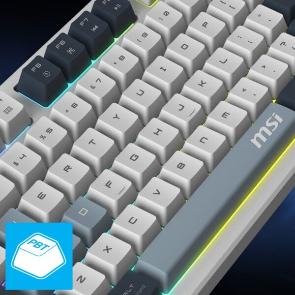 MSI FORGE GK600 TKL WIRELESS SKY Gaming Klavye H4