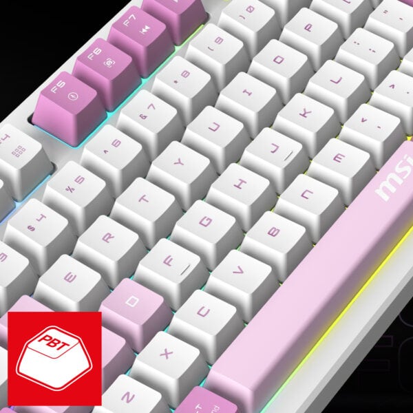 MSI FORGE GK600 TKL WIRELESS VIOLET Gaming Klavye H4