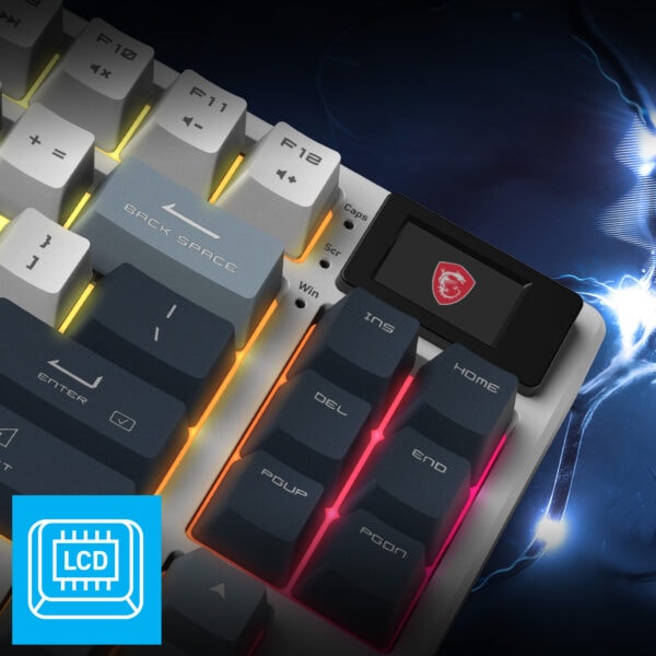 MSI FORGE GK600 TKL WIRELESS SKY Gaming Klavye H6