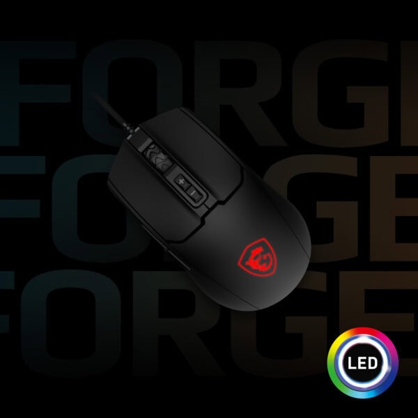 MSI FORGE GM100 RGB Gaming Mouse h6