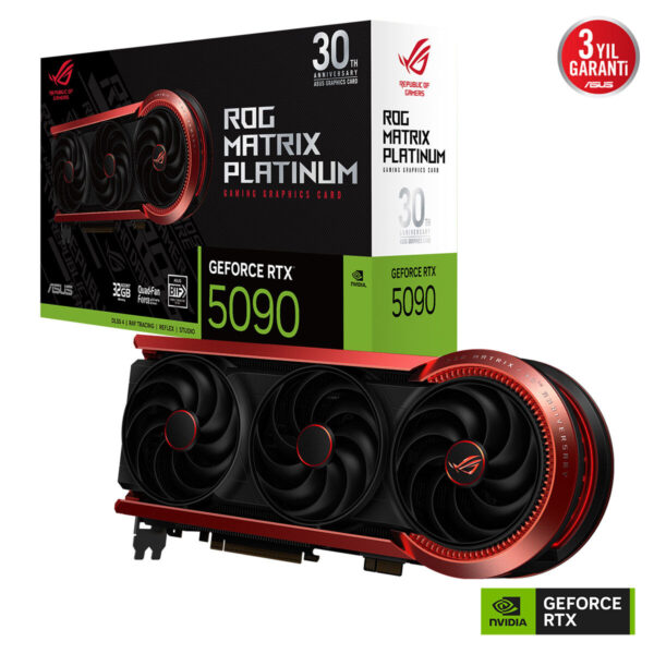 Asus Rog Matrix Platinum Geforce Rtx 5090 30th Anniversary Edition 32gb Gddr7 512 Bit Dlss 4 Ekran Karti 2