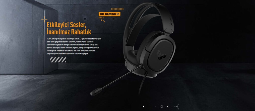 Asus Tuf Gaming H1 Wireless Ozgurlugu Ve Dayanikliligi Bir Arada Sunan Gaming Kulaklik B1