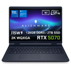 Dell Alienware 16 Aurora Intel Core 9 270h 128gb Ddr5 2tb Ssd Rtx5070 8gb 115w 16 Inç 2k Wqxga 120hz Wva W11 Home Gaming Laptop (ac16250 C932157wv4) 1