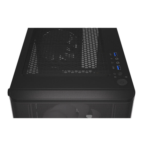 Yüksek performanslı bilgisayar kasası, iyi havalandırma özellikleri ve USB 3.0 portları ile modern oyun ve donanım ihtiyaçlarına uygun tasarım.