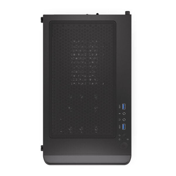 Yüksek performanslı oyun ve ofis bilgisayarı kasası, yeni nesil soğutma ve bağlantı seçenekleriyle donatılmış, siyah renk, dayanıklı metal yapı, USB ve ses yuvaları bulunuyor.