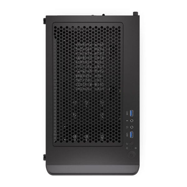Yüksek performanslı bilgisayar kasası, hava soğutmalı, siyah renkli ve USB 3.0 girişli, oyun ve yüksek işlem gücü gerektiren uygulamalar için uygun.