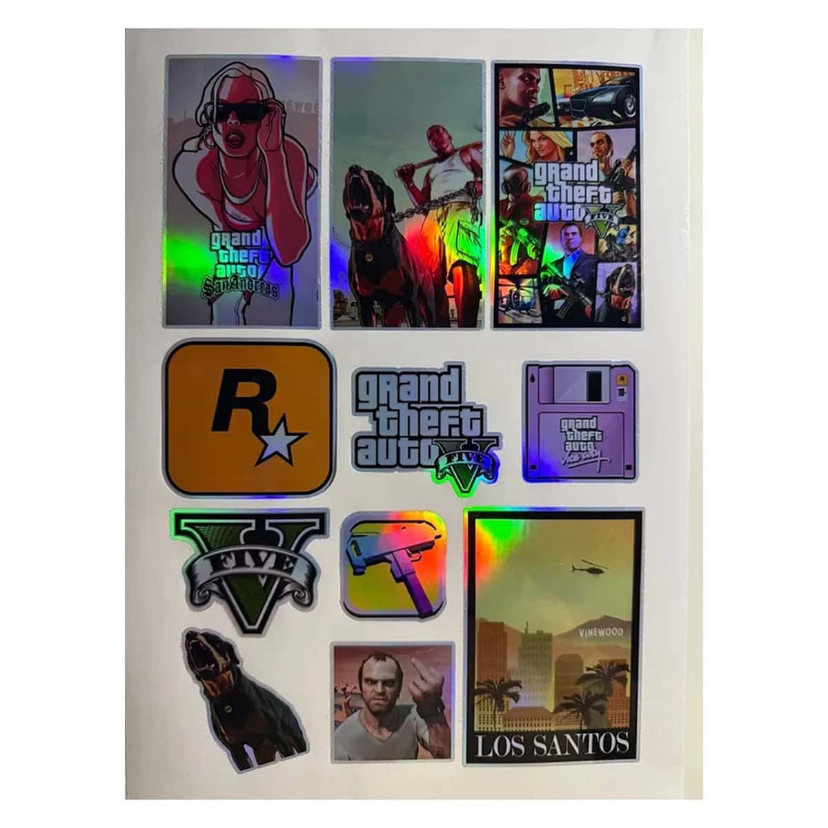 Gta V Hologram Sticker Seti 1