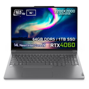 Lenovo Thinkbook 16pg5 Irx Intel Core I9 14900hx 64gb Ddr5 1tb Ssd Rtx4060 8gb 16 Inç 3.2k 165hz Freedos Laptop (21n50024trv2) 1