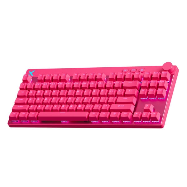 Mchose Mix 87 Rose Red 80 Apollo Manyetik Switch 8k Hz Hall Effect Rgb Hotswap Mekanik Gaming Klavye Mc Mix87 5 2