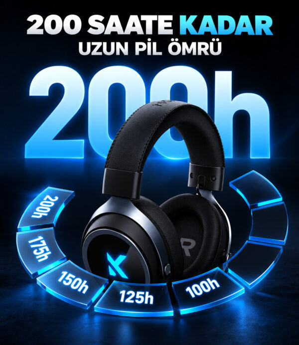 Mchose X9 Siyah 7.1 Surround Kablosuz Gaming Kulaklık (hw X9 2) 5