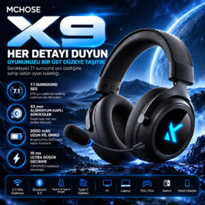 Mchose X9 Siyah Uzayın Ötesinde Ses