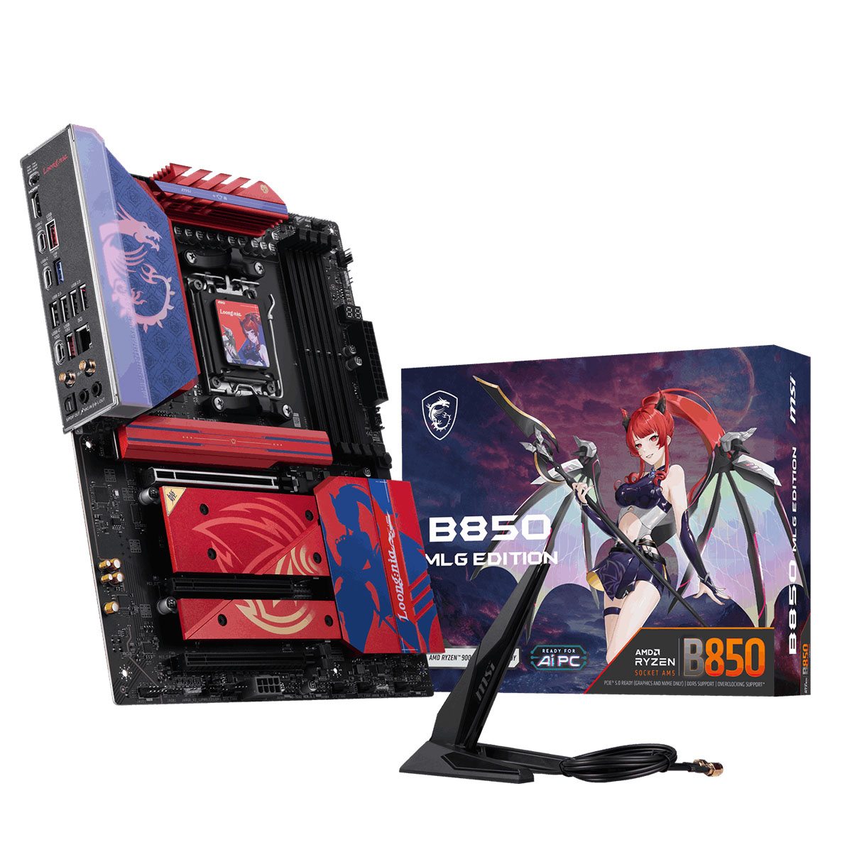 Msi B850 Mlg Edition 8400mhz (oc) Ddr5 Soket Am5 M.2 Hdmi Atx Anakart 1
