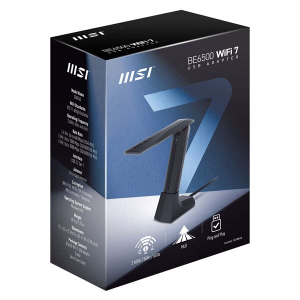 Msi Be6500 Wifi 7 Tri Band Kablosuz Usb Adaptör 19