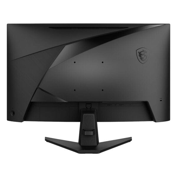 Yüksek performanslı gaming monitörü arkasından detaylı görünüm, şık tasarım ve ergonomik stand ile, oyun tutkunlarına eşsiz oyun deneyimi sunan Yakın plan gaming monitör görseli.