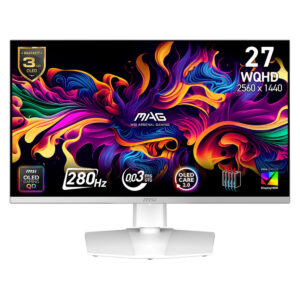 Msi Mag 272qpw Qd Oled X28 26.5 Inç 280hz 0.03ms 2k Wqhd Adaptive Sync Beyaz Pivot Gaming Monitör 1