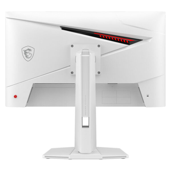 Gamer monitörü arka görünüm, yüksek çözünürlüklü ekran ve modern teknolojik tasarım, bilgisayar oyunları ve e-spor severler için ideal, yüksek performanslı gaming monitör detayları.