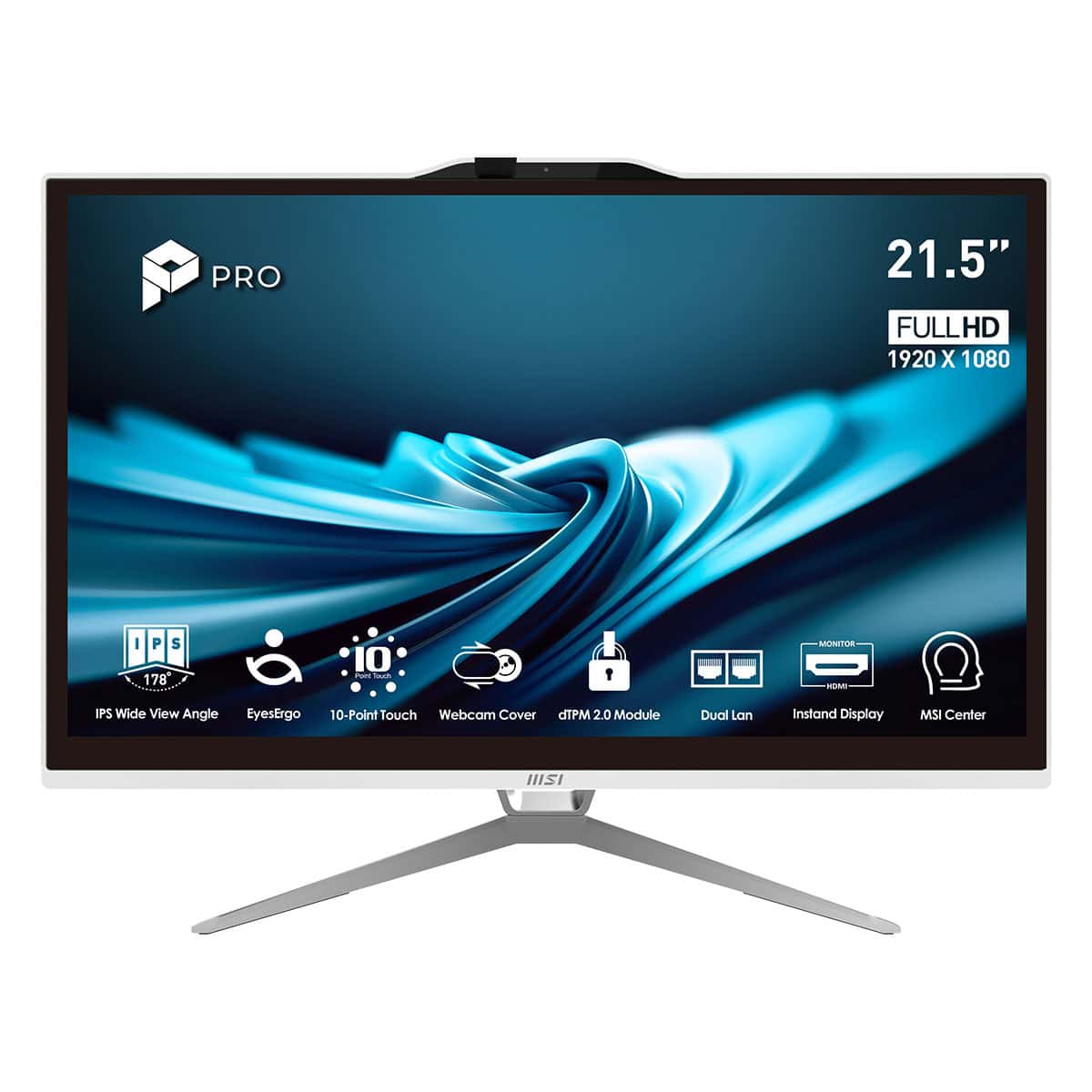 Msi Pro Ap222t 14m 443xtr Intel Core I5 14400 16gb 512gb Ssd 21.5 Inç Full Hd Freedos Dokunmatik Beyaz All In One Bilgisayar 1