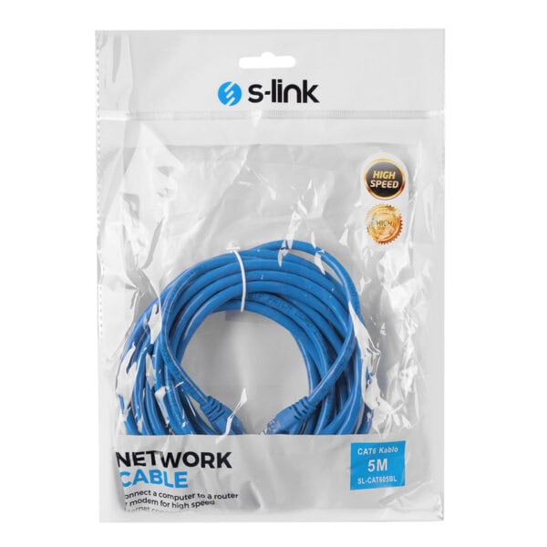 S Link 5 Metre Cat6 Mavi Ethernet Kablosu (sl Cat605bl) 3