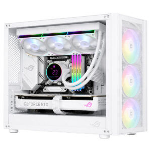 Thermalright Frozen Magic 360 V2 beyaz renkli 360mm sıvı soğutucu, ARGB aydınlatmalı, Intel ve AMD uyumlu, yüksek performanslı işlemci soğutucu.