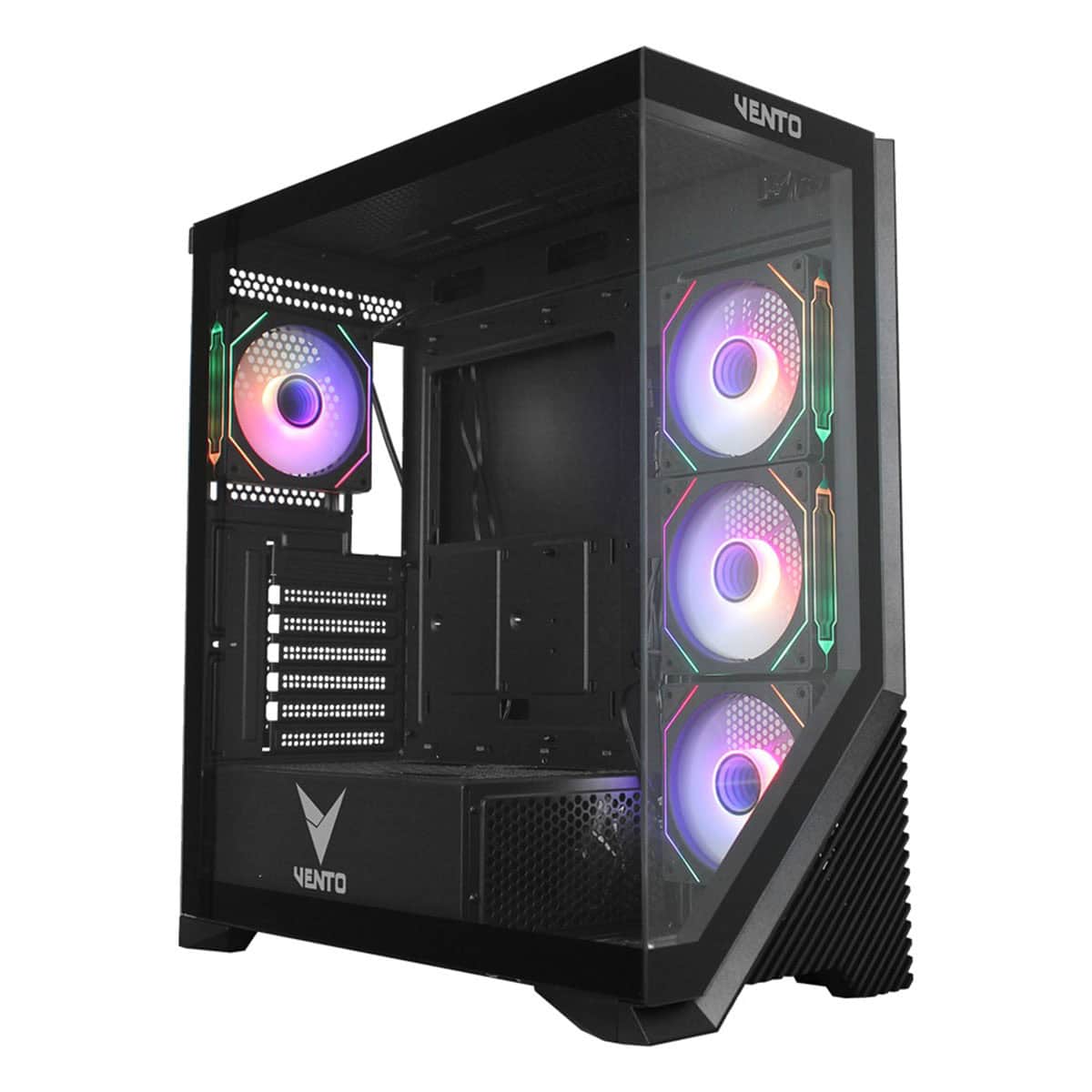 Vento Vg4202fla 4x120mm Argb Fan Temperli Cam Usb 3.0 750w Full Tower E Atx Gaming Kasa 1