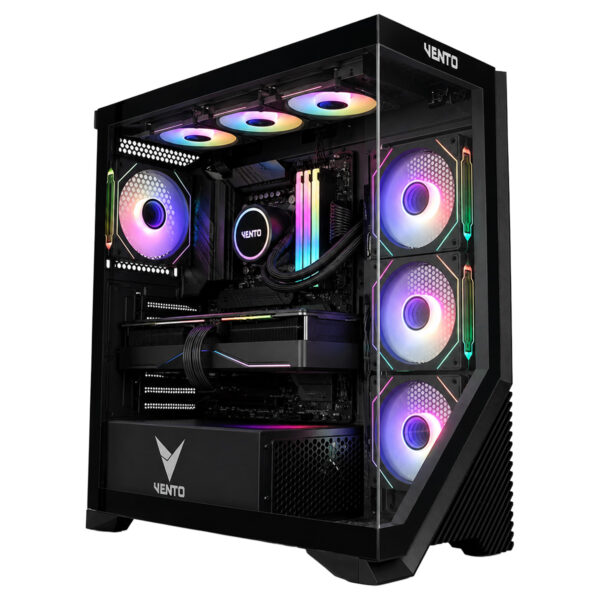 Vento Vg4202fla 4x120mm Argb Fan Temperli Cam Usb 3 0 Hydro K Pro 750w 80 Bronze Full Tower E Atx Gaming Kasa T2