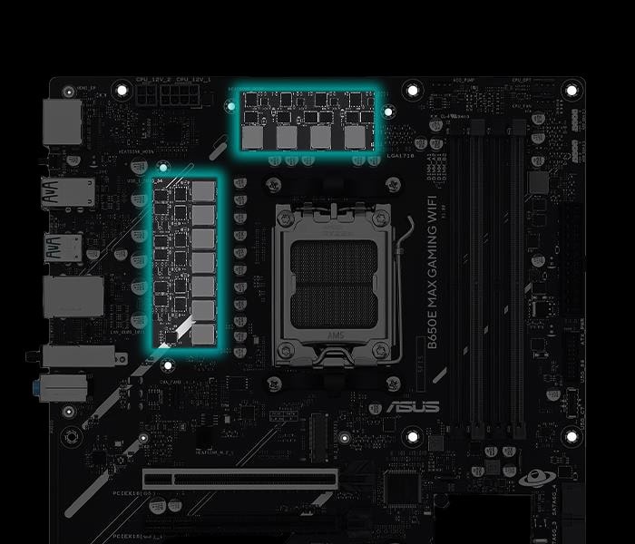 B650E MAX GAMING WIFI Yüksek performanslı gaming anakartı, RGB aydınlatma ve gelişmiş bağlantı seçenekleriyle oyun tutkunlarının tercihi.