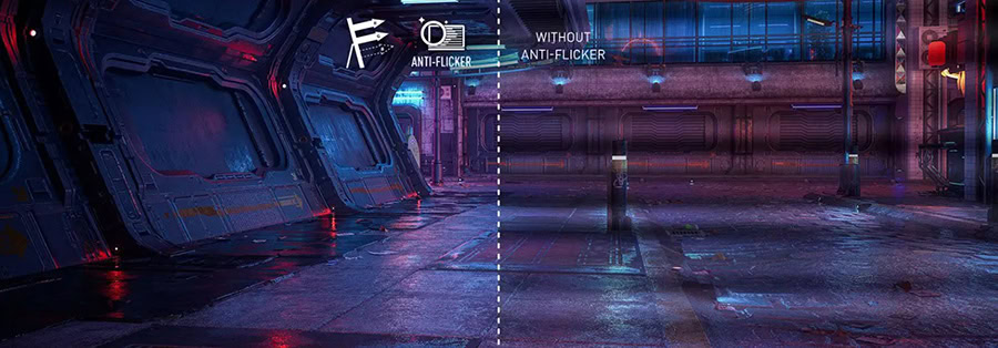 MSI MAG 255F E20 Anti-Flicker ve Less Blue Light teknolojileri