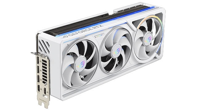 ROG Astral GeForce RTX™ 5090 32GB GDDR7 WHITE OC Edition Üçlü ekranlı yüksek performanslı ekran kartı, soğutma fanları ve NVIDIA GeForce RTX serisi, oyun ve grafik profesyonelleri için ideal.