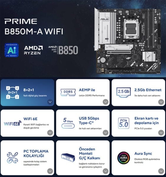 PRIME B850M-A WIFI PRIME B850M-A WIFI