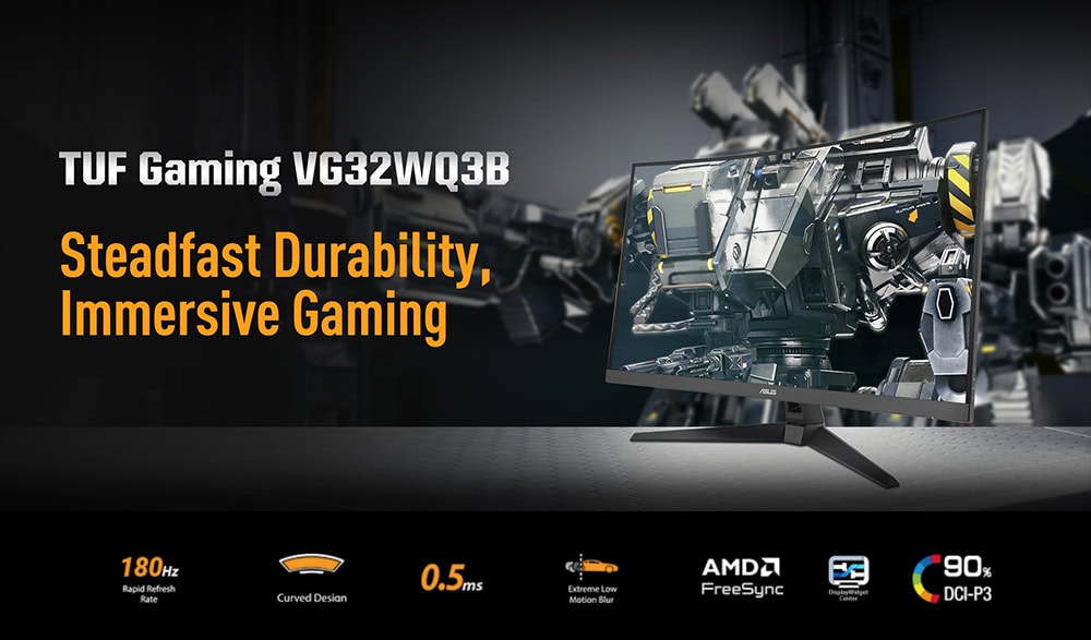Canlı renkler ve geniş ekranıyla ASUS TUF Gaming 31.5 inç monitör, yüksek performans ve akıcı oyun deneyimi sunar, gamerlar için ideal.