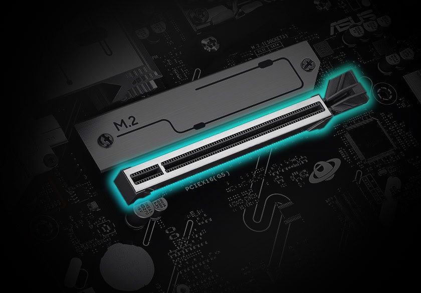 PRIME B850M-A-CSM SSD M.2 soketli yüksek hızlı depolama birimi, bilgisayar performansını artırmak için ideal gaming ve yüksek performanslı PC parçaları.