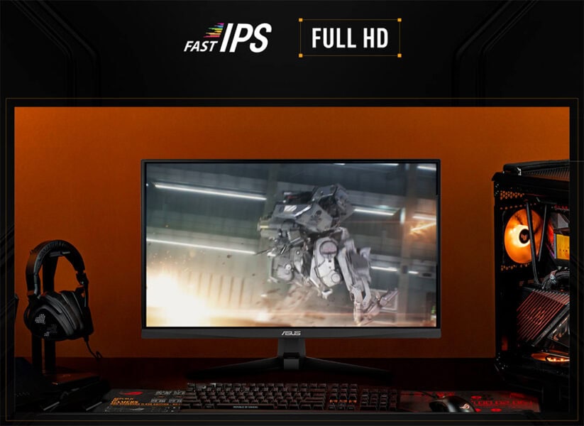 TUF Gaming VG259QM5A Yüksek çözünürlüklü oyun bilgisayarı ve monitör, oyuncular için yüksek performanslı gaming setup, FPS ve full HD ekran özellikleriyle gaming deneyimini artırır.