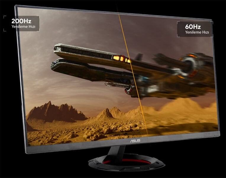 TUF Gaming VG279Q5R Gelişmiş 200Hz ve 60Hz yenileme hızına sahip oyun monitörü, yüksek hızda ve net görüntü kalitesiyle oyun deneyimini artırır. Astra monitör, hızlı tepki süresi ve üstün görsel performans sunarak oyuncular için idealdir.